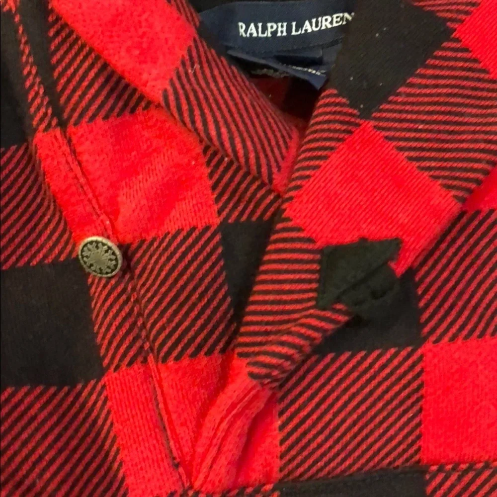 Red and black Ralph Lauren plaid dress tunic